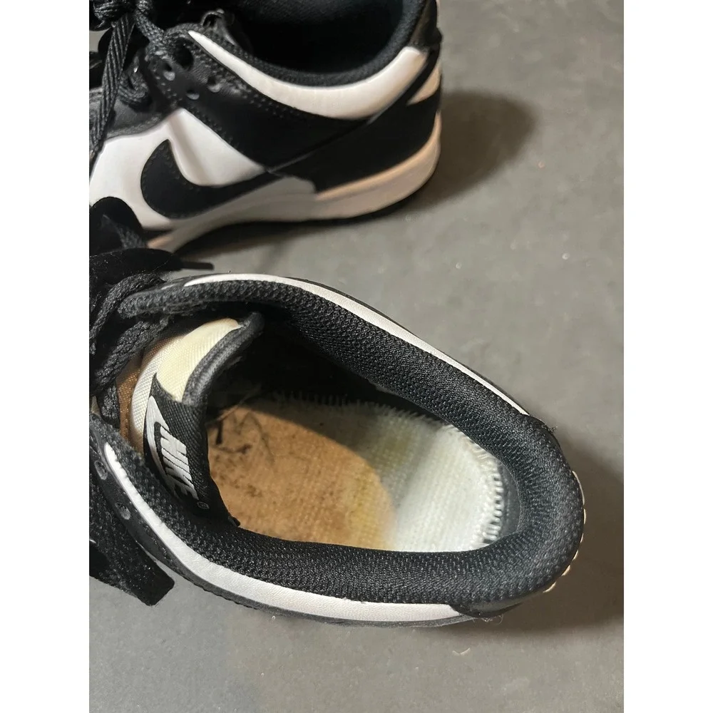 Nike Dunk Low GS Sneakers 6Y Black White Panda CW1590-100 Low Top Shoes
